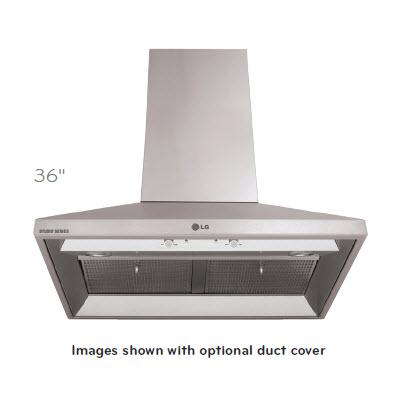 LG 36-inch Studio Wall Mount Range Hood LSVC362ST IMAGE 2