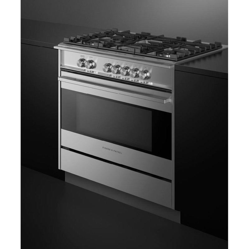 Fisher & Paykel 36-inch Freestanding Gas Range with AeroTech™ Technology OR36SDG4X1 IMAGE 6