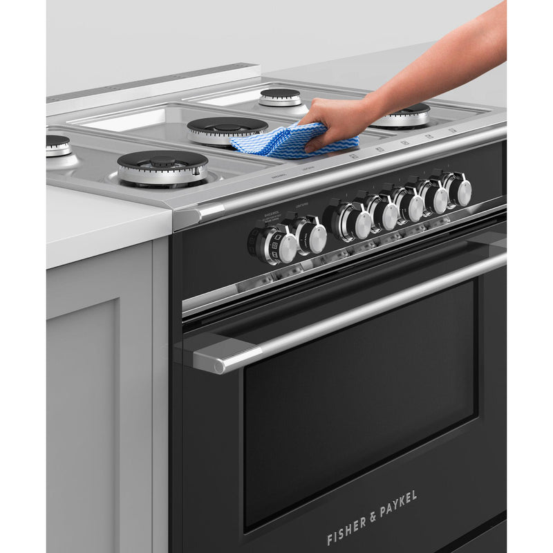 Fisher & Paykel 36-inch Freestanding Gas Range with AeroTech™ Technology OR36SCG4B1 IMAGE 8