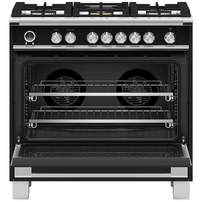 Fisher & Paykel 36-inch Freestanding Dual-Fuel Range with Aero Pastry™ OR36SCG6B1 IMAGE 2