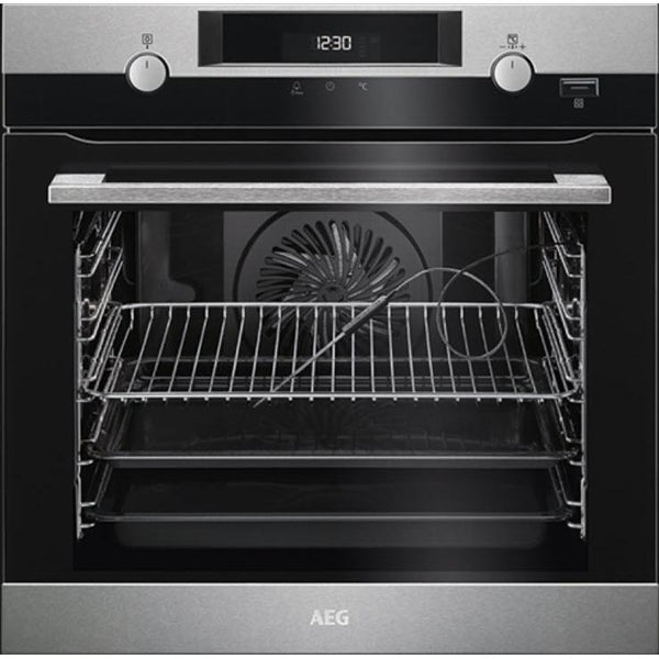 AEG 24-inch, 2.5 cu.ft. Built-in Single Wall Oven with PlusSteam BPK556320M IMAGE 1