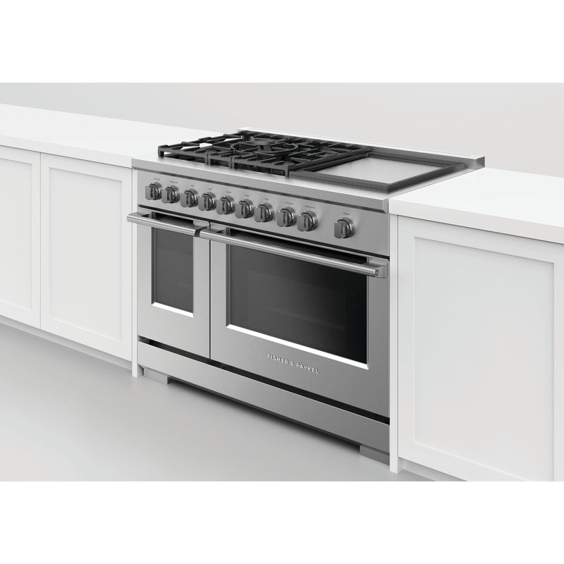 Fisher & Paykel 48-inch Freestanding Gas Range with Griddle RGV3-485GD-N IMAGE 5