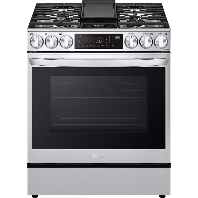 LG 30-inch Slide-In Gas Range with Air Fry LSGL6335F IMAGE 1