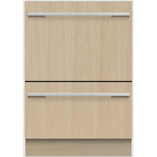 Fisher & Paykel 24-inch Integrated Double DishDrawer™ Dishwasher with Sanitize program. DD24DTX6I1 IMAGE 1
