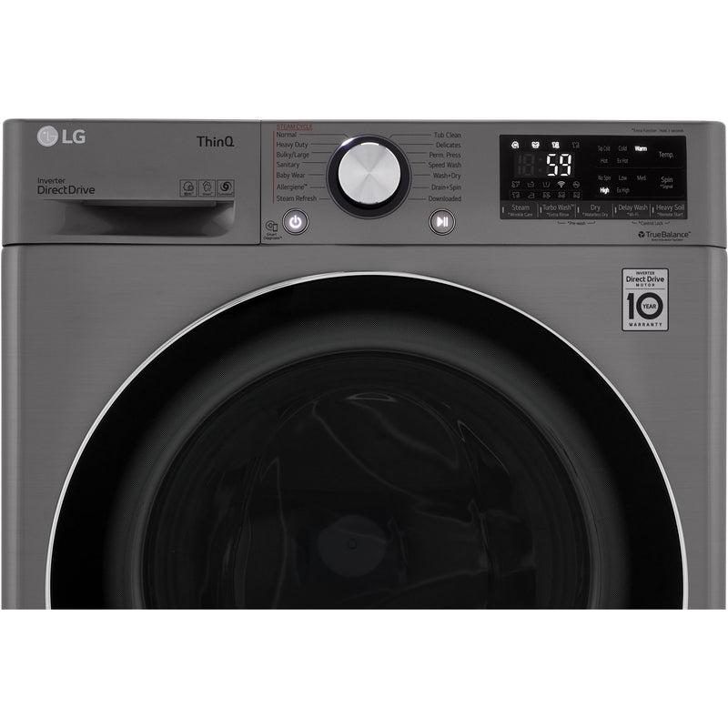 LG All-in-One Electric Laundry Center with TurboWash™ Technology WM3555HVA IMAGE 2