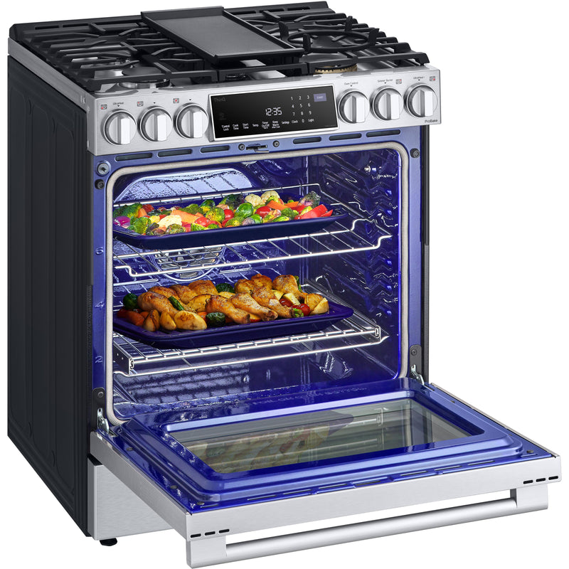 LG STUDIO 30-inch Slide-in Gas Range with Convection Technology LSGS6338F IMAGE 10