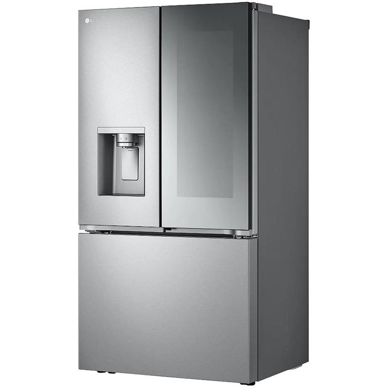 LG 36-inch, 26 cu. ft. Counter-Depth MAX™ French 3-Door Refrigerator with Mirror InstaView® LRYKC2606S IMAGE 5