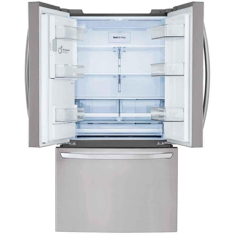 LG 36-inch 27.7 cu. ft. French 3-Door Refrigerator with ThinQ® Technology LRFS28XBS IMAGE 3