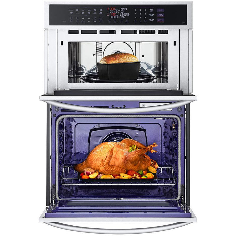 LG 30-inch, 6.4 cu.ft. Built-in Combination Wall Oven with ThinQ® Technology WCEP6427F IMAGE 5