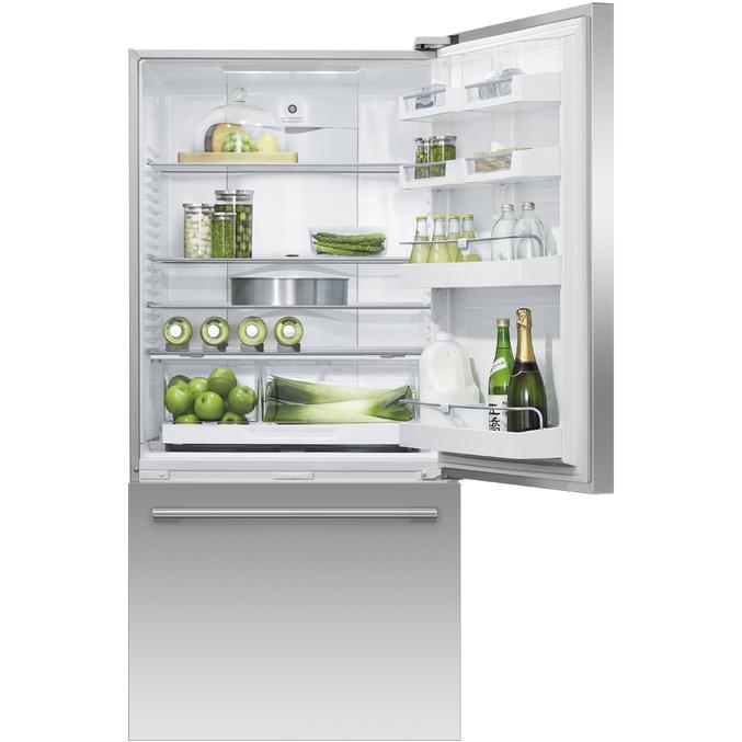 Fisher & Paykel 32-inch, 17.1 cu. ft. Freestanding Bottom Freezer Refrigerator with Internal Ice Maker RF170WRHJX1 IMAGE 2