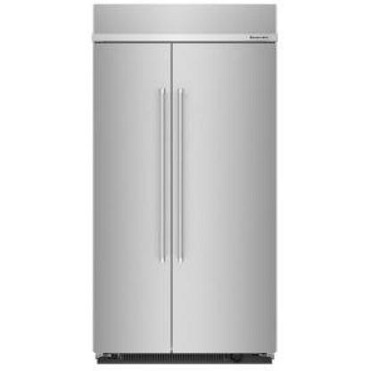 KitchenAid 25.5 cu. ft. Built-in Side-by-Side Refrigerator with Internal Ice Maker KBSN702MPS IMAGE 1