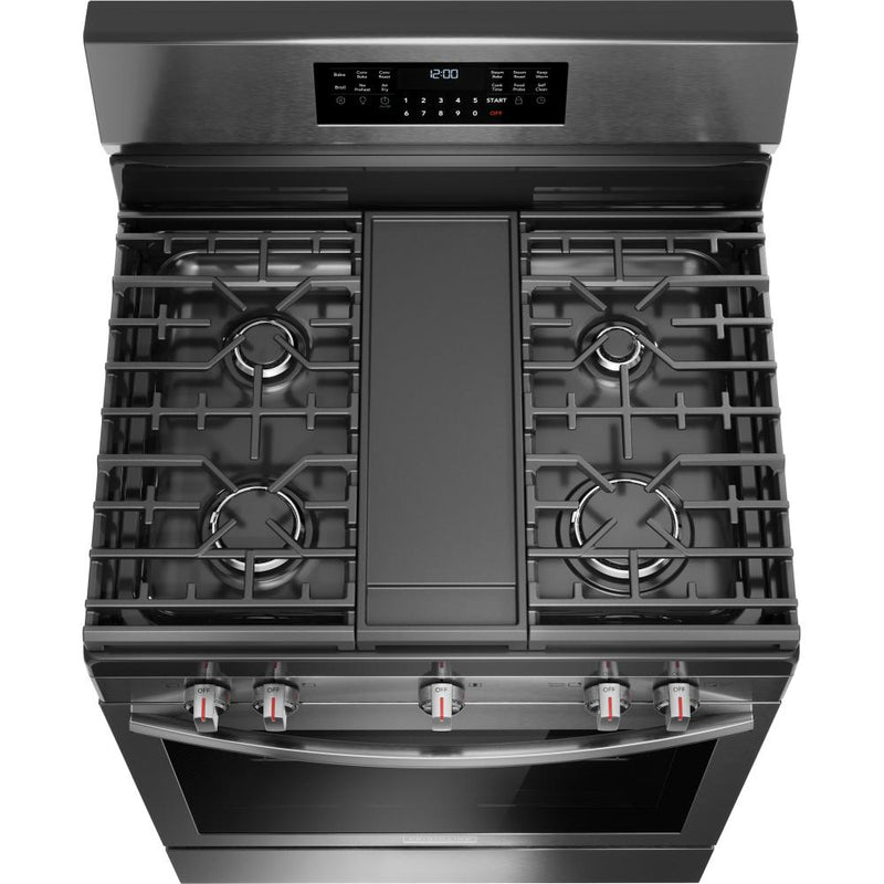 Frigidaire Gallery 30-inch Freestanding Gas Range with Air Fry Technology GCRG3060BD IMAGE 4