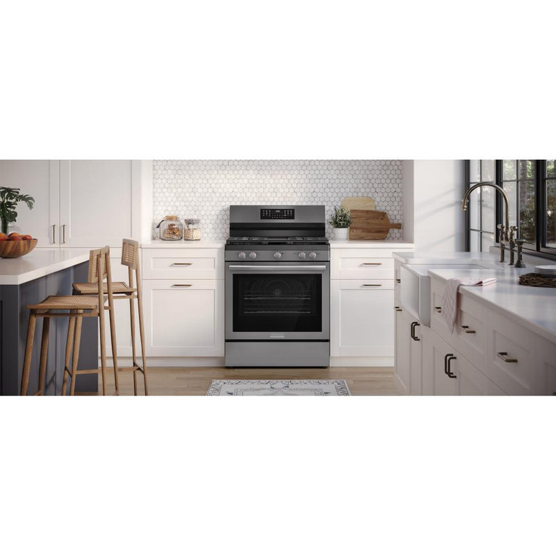 Frigidaire Gallery 30-inch Freestanding Gas Range with Air Fry Technology GCRG3060BD IMAGE 8