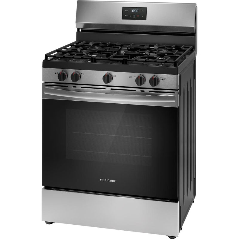 Frigidaire 30-inch Freestanding Gas Range with 5 Burners FCRG3052BS IMAGE 5
