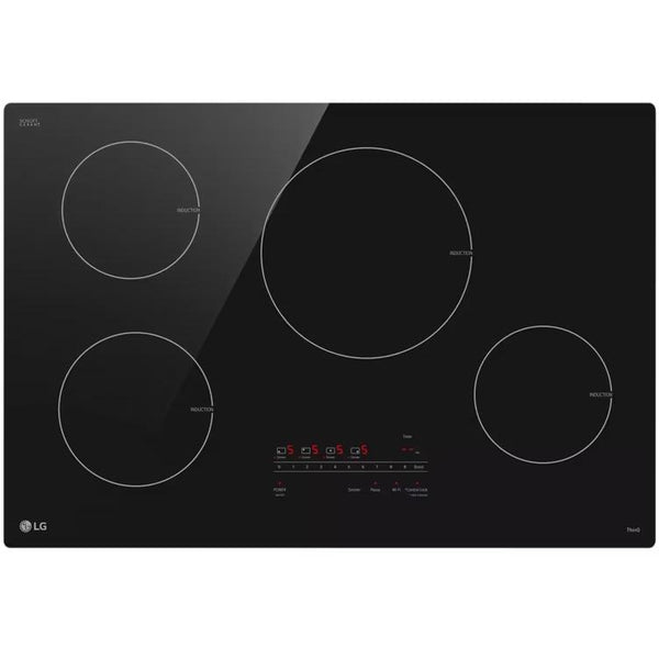 LG 30-inch Induction Cooktop with UltraHeat™ CBIH3013BE IMAGE 1