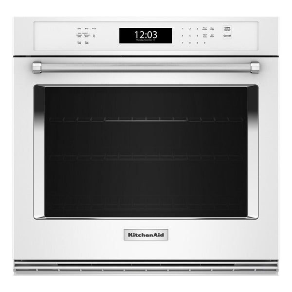 KitchenAid 30-inch, 5.0 cu. ft. Built-in Wall Oven with Air Fry KOES530PWH IMAGE 1