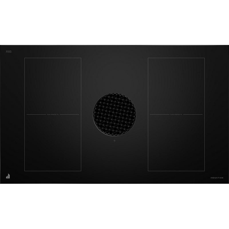  JennAir 36-inch Built-in Induction Cooktop with Downdraft Ventilation JIDT836SBL IMAGE 1