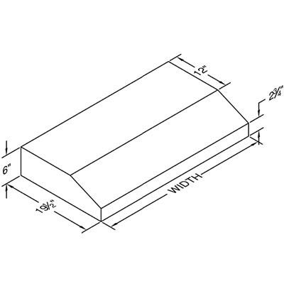 Vent-A-Hood 30-inch Under-Cabinet Range Hood PRH6-K30WH IMAGE 2