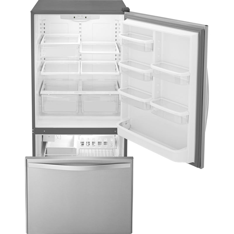 Whirlpool 33-inch, 22 cu. ft. Bottom Freezer Refrigerator with Icemaker WRB322DMBM IMAGE 2