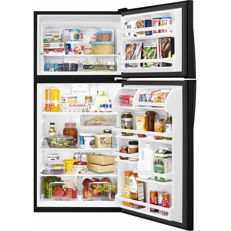 Whirlpool 30-inch, 18.2 cu.ft. Freestanding Top Freezer Refrigerator with Flexi-Slide™ Bin WRT318FZDB IMAGE 7