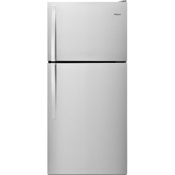 Whirlpool 30-inch, 18.2 cu.ft. Freestanding Top Freezer Refrigerator with Flexi-Slide™ Bin WRT318FZDM IMAGE 1