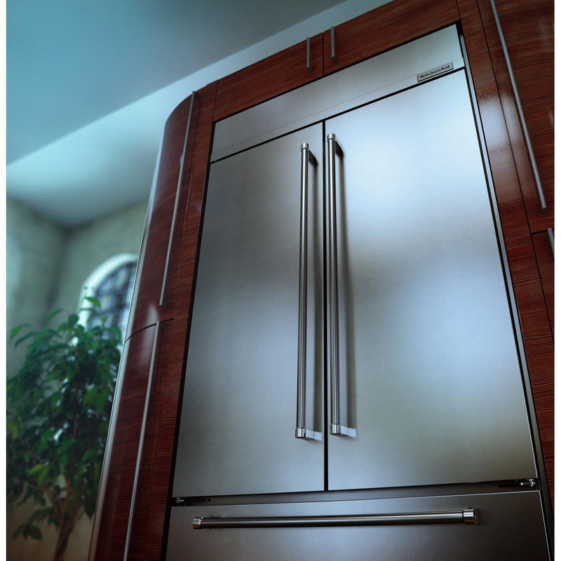 KitchenAid 43-inch, 24.2 cu.ft. Built-in French 3-Door Refrigerator with Platinum Interior Design KBFN502ESS IMAGE 14
