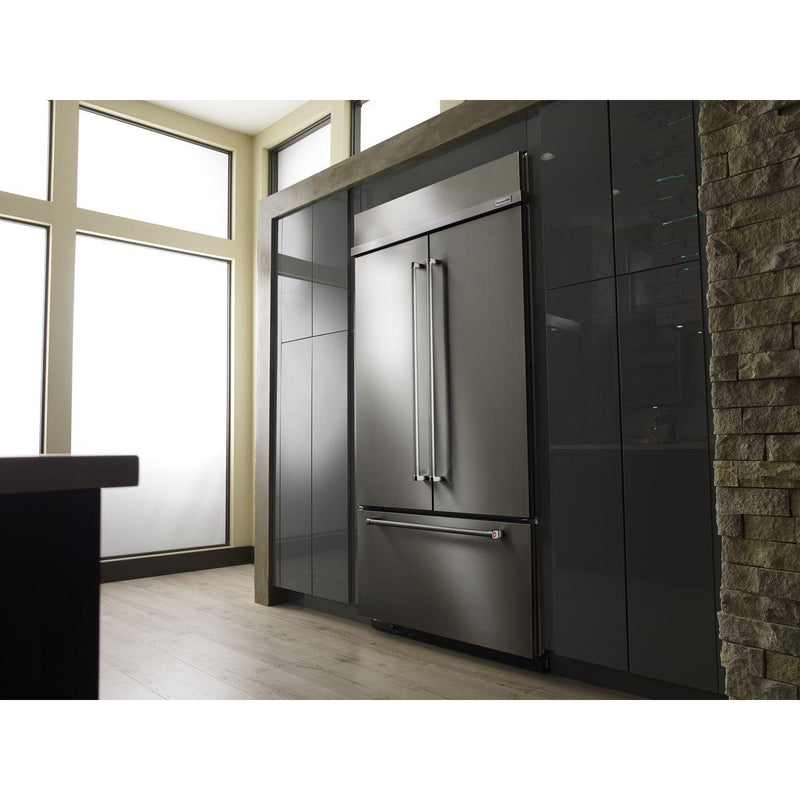 KitchenAid 43-inch, 24.2 cu.ft. Built-in French 3-Door Refrigerator with Platinum Interior Design KBFN502ESS IMAGE 15