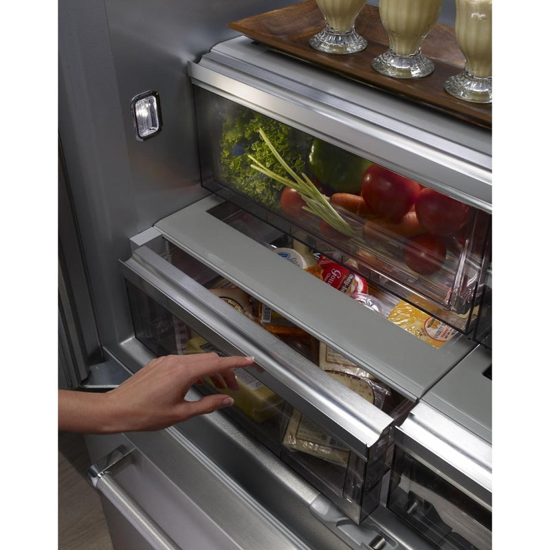 KitchenAid 43-inch, 24.2 cu.ft. Built-in French 3-Door Refrigerator with Platinum Interior Design KBFN502ESS IMAGE 5