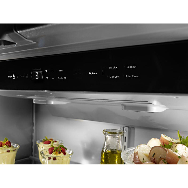 KitchenAid 43-inch, 24.2 cu.ft. Built-in French 3-Door Refrigerator with Platinum Interior Design KBFN502ESS IMAGE 7