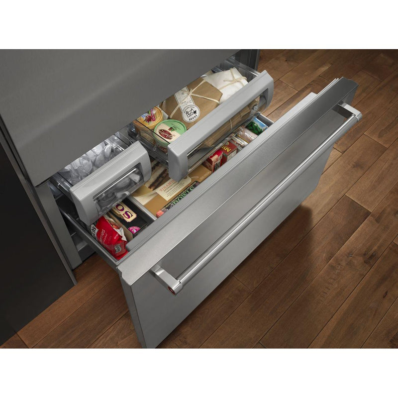 KitchenAid 36-inch, 20.9 cu.ft. Built-in Bottom Freezer Refrigerator with Internal Ice Maker KBBL306ESS IMAGE 5