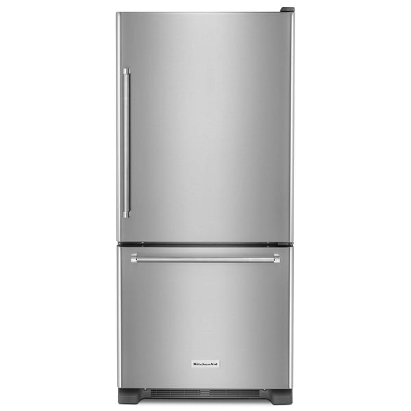 KitchenAid 30-inch, 19 cu. ft. Bottom Freezer Refrigerator KRBR109ESS IMAGE 1