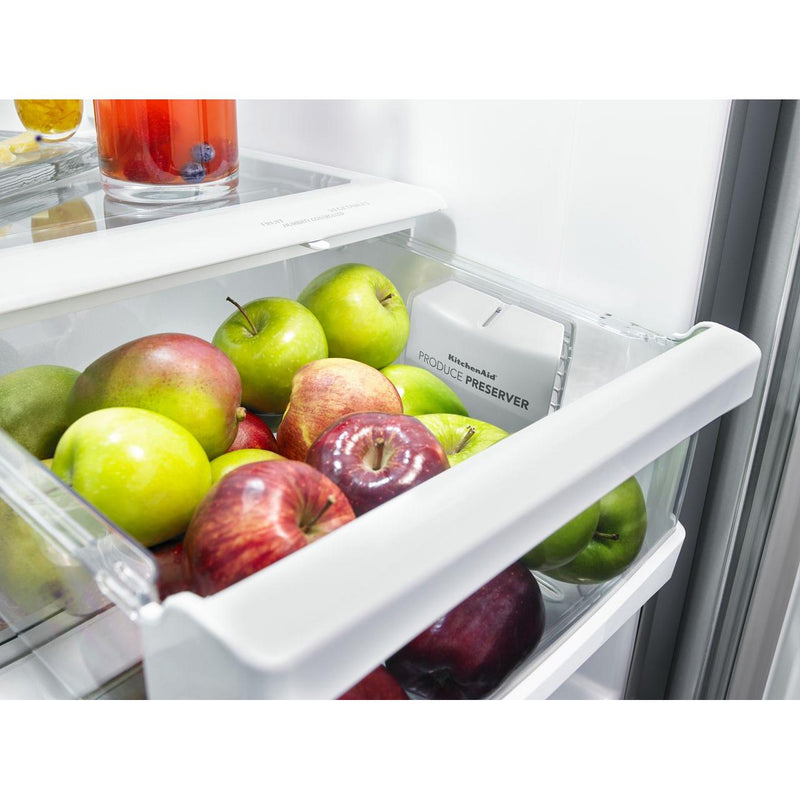 KitchenAid 36-inch, 25 cu.ft. Freestanding French 3-Door Refrigerator with ExtendFresh™ Plus Temperature Management System KRFF305ESS IMAGE 9