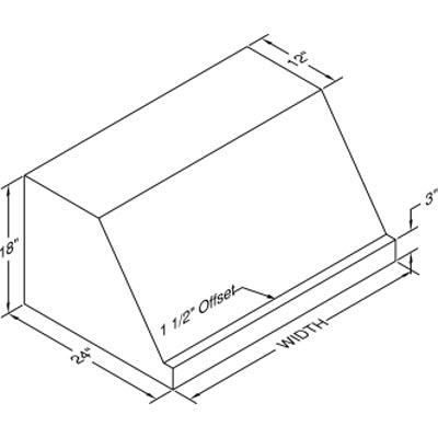 Vent-A-Hood 60-inch Wall Mount Range Hood PWVH18-460SS IMAGE 2