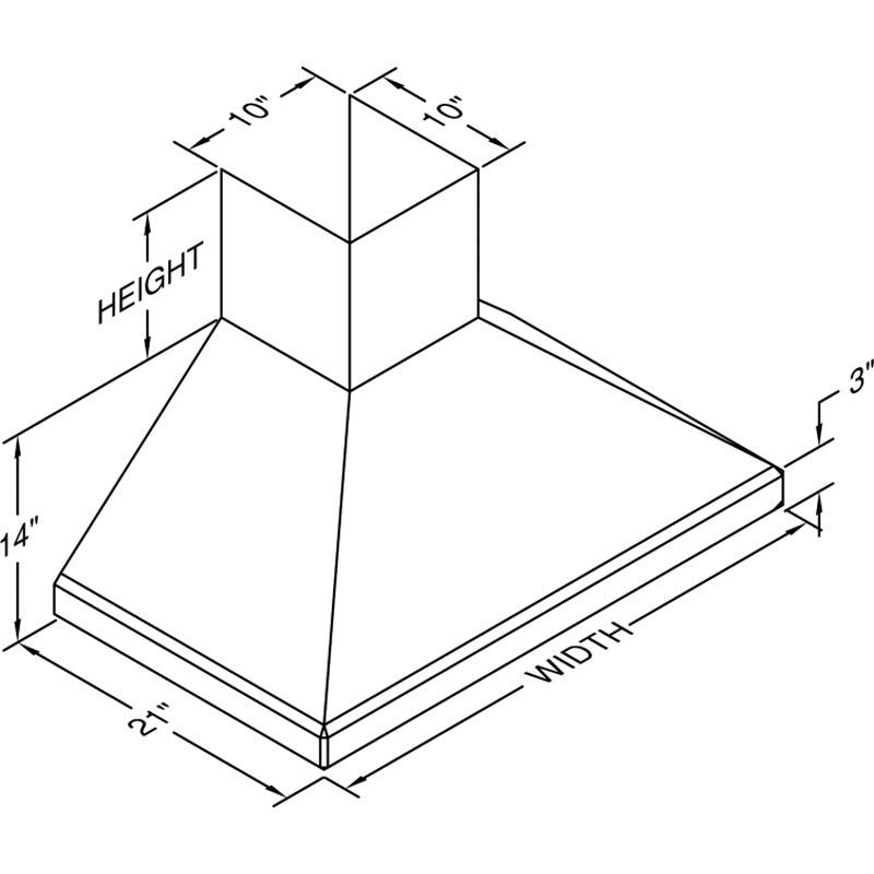 Vent-A-Hood 30-inch Wall Mount Range Hood SLDH14-130WH IMAGE 2