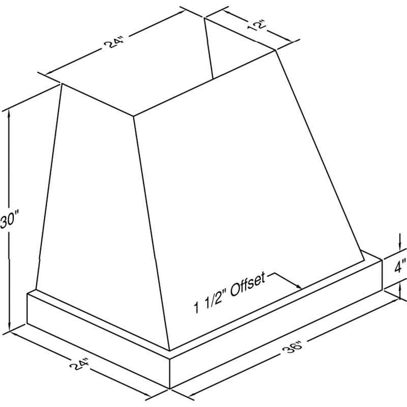 Vent-A-Hood 36-inch Wall Mount Range Hood JPH136/C2SS IMAGE 2