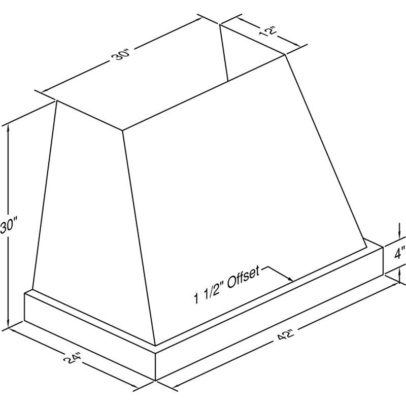 Vent-A-Hood 42-inch Wall Mount Range Hood JPH142/C2SS IMAGE 2