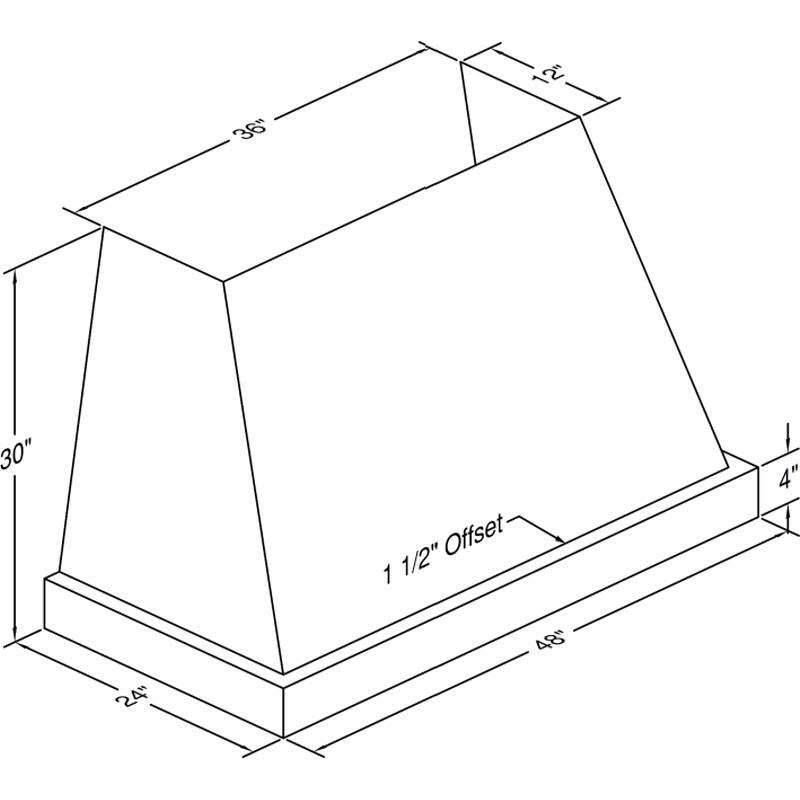 Vent-A-Hood 48-inch Wall Mount Range Hood JPH348/C2SS IMAGE 2