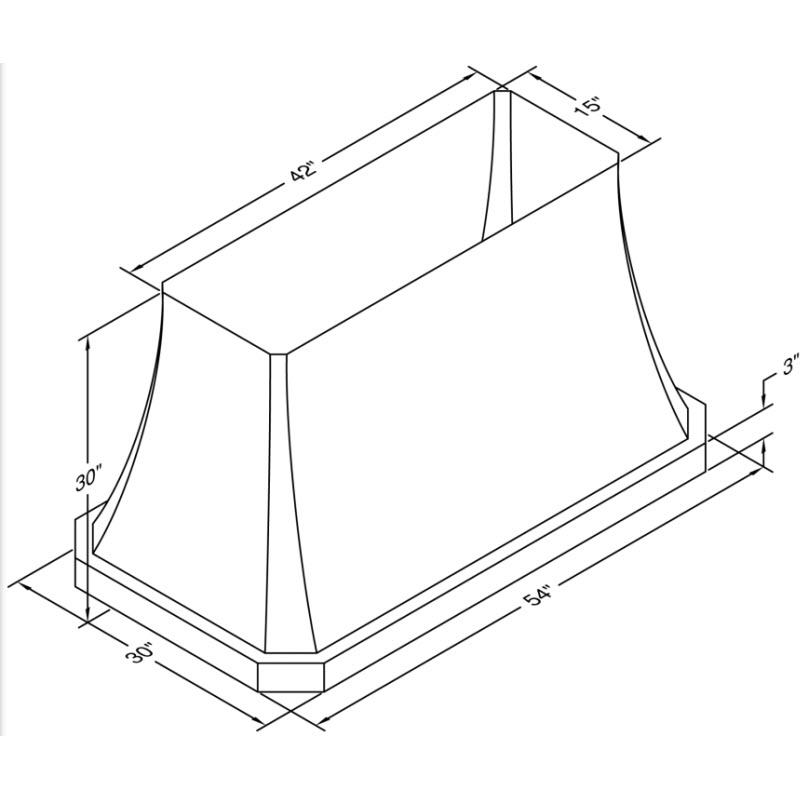 Vent-A-Hood 54-inch Ceiling Mount Range Hood JDIH254/C1SS IMAGE 3