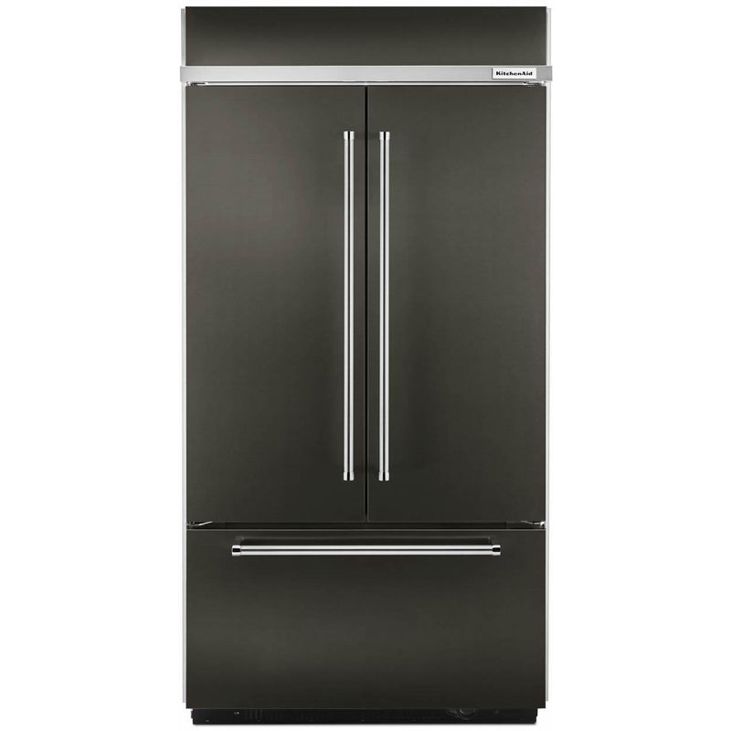 KitchenAid 43-inch, 24.2 cu.ft. Built-in French 3-Door Refrigerator with Platinum Interior Design KBFN502EBS IMAGE 1