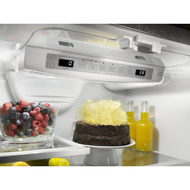 KitchenAid 36-inch, 22 cu.ft. Counter-Depth French 3-Door Refrigerator with Interior Water Dispenser KRFC302EBS IMAGE 5
