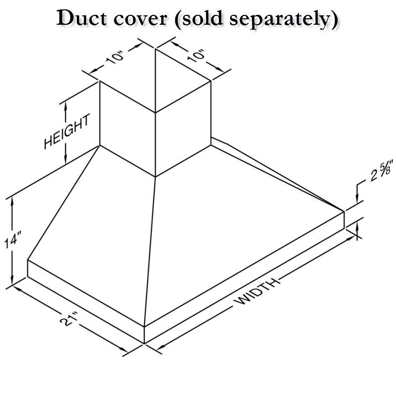 Vent-A-Hood 36-inch Wall Mount Range Hood PDH14-136WH IMAGE 3
