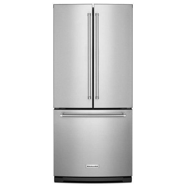 KitchenAid 30-inch, 19.7 cu. ft. French 3-Door Refrigerator with Ice and Water KRFF300ESS IMAGE 1