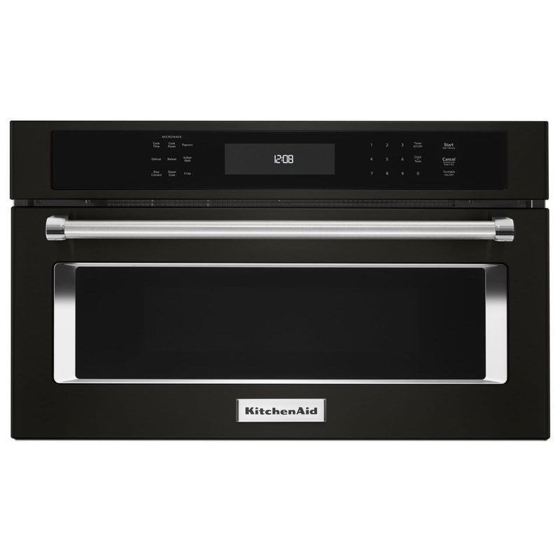 KitchenAid 30-inch, 1.4 cu. ft. Built-in Microwave Oven with Convection KMBP100EBS IMAGE 1