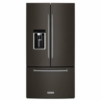 KitchenAid 36-inch, 23.8 cu. ft. Counter-Depth French 3-Door Refrigerator with Ice and Water KRFC704FBS IMAGE 1