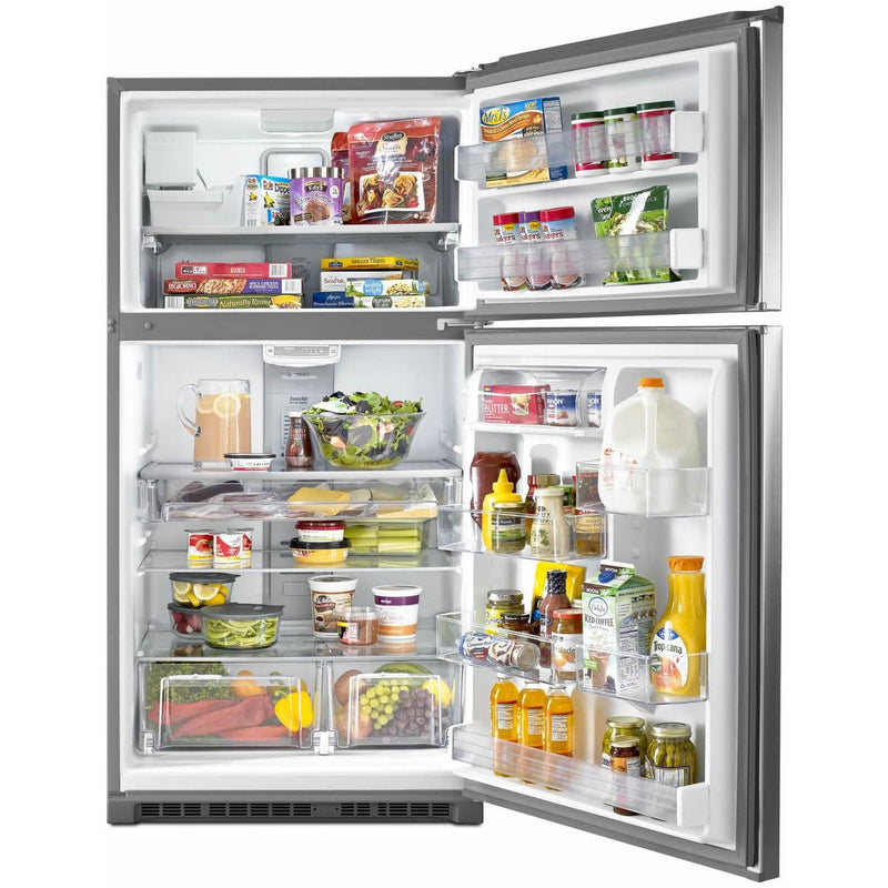 Maytag 33-inch, 21.2 cu.ft. Freestanding Top Freezer Refrigerator with Interior Ice Maker MRT711SMFZ IMAGE 3
