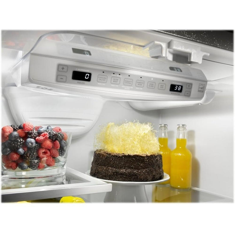 KitchenAid 36-inch, 20 cu. ft. French 3-Door Refrigerator with Interior Water Dispenser KRFC300EBS IMAGE 10