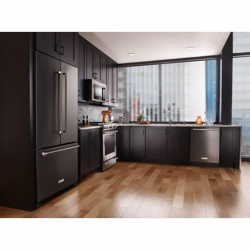 KitchenAid 36-inch, 20 cu. ft. French 3-Door Refrigerator with Interior Water Dispenser KRFC300EBS IMAGE 11