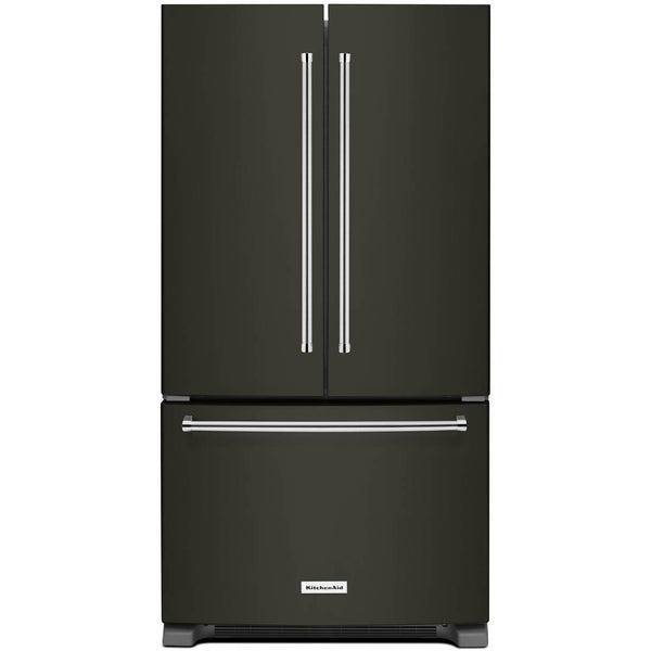 KitchenAid 36-inch, 25 cu.ft. Freestanding French 3-Door Refrigerator with ExtendFresh™ Plus Temperature Management System KRFF305EBS IMAGE 1