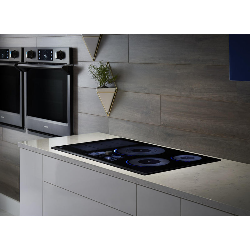 Samsung 36-inch Built-in Induction Cooktop with Virtual Flame Technology™ NZ36K7880UG/AA IMAGE 2