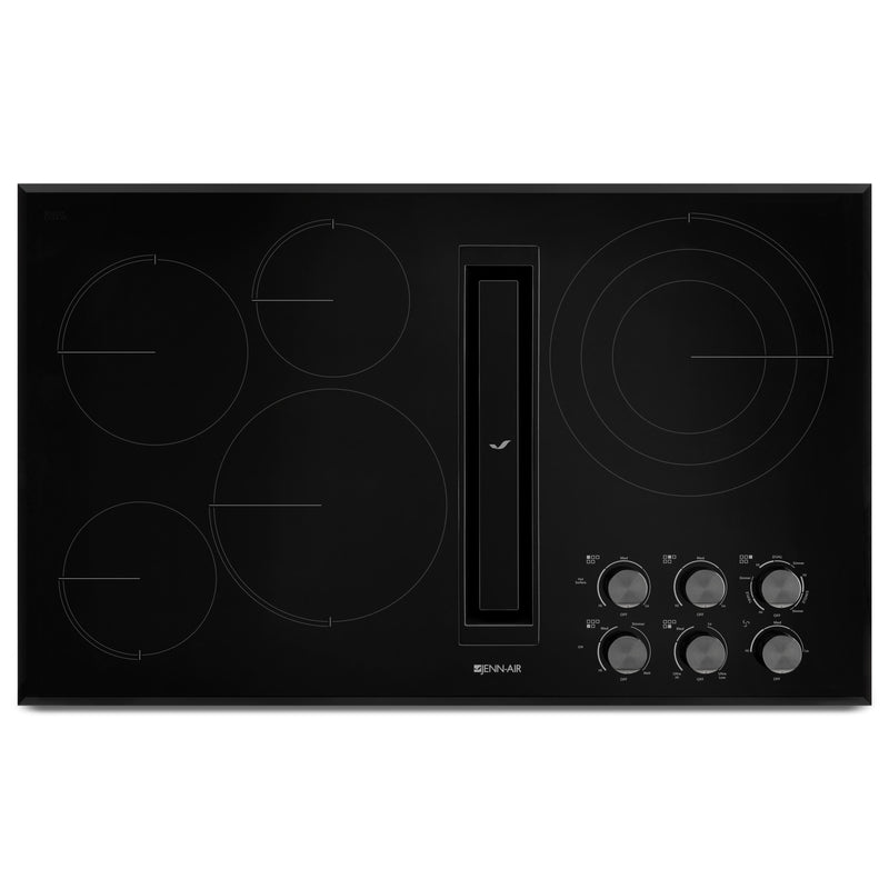 JennAir 36-inch Built-In Electric Cooktop with JX3™ Downdraft Ventilation JED3536GB IMAGE 1